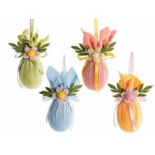 Set 8 oua Paste textil multicolor  Ø 5,5 cm x 13 H