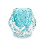 Set 8 suporturi lumanari sticla 7.5x6.5 cm