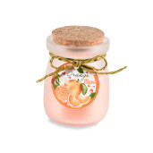 Lumanare parfumata in borcan sticla aroma Portocale Ø 5,5 cm x 7,5 H