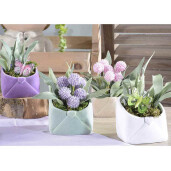 Vaza flori teracota natur cm 9 x 7,5 x 10 H