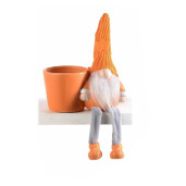 Ghiveci flori cu figurina Gnom cm 13x7x22.5 H