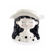 Set 3 vaze portelan Fetite 9.5x8.5x12 cm