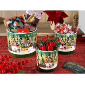 Set 3 decoratiuni masa Craciun 17.5x14.5 cm, 13x12.5 cm, 10.5x11 cm