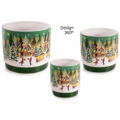 Set 3 decoratiuni masa Craciun 17.5x14.5 cm, 13x12.5 cm, 10.5x11 cm