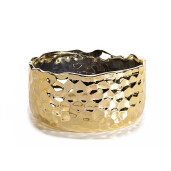 Bol decorativ ceramica aurie Ø 18 x 9 H