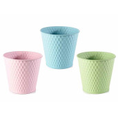 Set 3 ghivece metal 14x12.5 cm