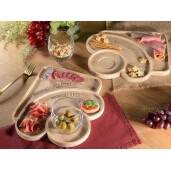 Platou servire lemn cm 29 x 25 H
