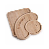 Platou servire lemn cm 29 x 25 H