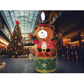 Figurina Ursulet metal multicolor cu leduri 56x26x90 cm