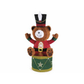 Figurina Ursulet metal multicolor cu leduri 56x26x90 cm