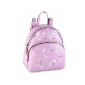 Rucsac piele ecologica mov alba cm 18 x 9 x 21 H
