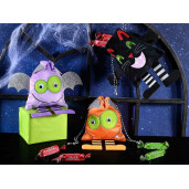 Saculet dulciuri Halloween textil multicolor cm 21,5 x 20 H