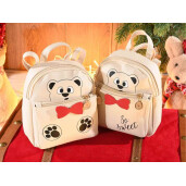 Rucsac piele ecologica multicolora Ursulet II cm 15 x 7 x 17,5 H