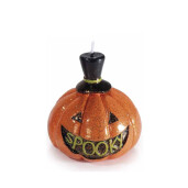 Set 3 lumanari Halloween Dovleci ceara multicolora Ø 6,5 x 7,5 H, Ø 6,5 x 7,5 H, Ø 7,5 cm x 10,5 H