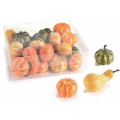 Set 24 Dovleci Halloween decorativi Ø 3x2,5 H, Ø 2,5x6 H