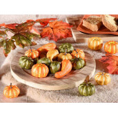 Set 24 Dovleci Halloween decorativi Ø 3x2,5 H, Ø 2,5x6 H
