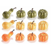 Set 24 Dovleci Halloween decorativi Ø 3x2,5 H, Ø 2,5x6 H