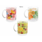 Set 9 cani sticla 8x9.5 cm, 340 ml
