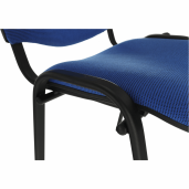 Scaun birou albastru negru Iso 53x58x83 cm