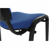 Scaun birou albastru negru Iso 53x58x83 cm