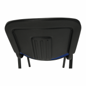 Scaun birou albastru negru Iso 53x58x83 cm
