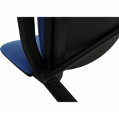 Scaun birou albastru negru Iso 53x58x83 cm