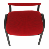 Scaun birou rosu negru Iso 53x58x83 cm