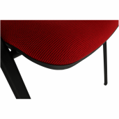 Scaun birou rosu negru Iso 53x58x83 cm