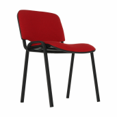 Scaun birou rosu negru Iso 53x58x83 cm
