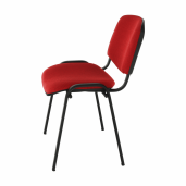 Scaun birou rosu negru Iso 53x58x83 cm