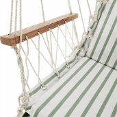 Hamac suspendabil  textil alb verde Jambi 100x130 cm