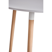Masa dining MDF alb lemn fag Elcan 80x75 cm