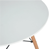 Masa dining mdf alb lemn natur Demin 120x74 cm