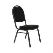 Scaun tapiterie neagra cadru gri Jeff 44x50x91 cm
