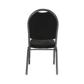 Scaun tapiterie neagra cadru gri Jeff 44x50x91 cm