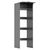 Dulap deasupra masinii de spalat si uscator DTD laminat gri grafit Jergi 67,5x67x210 cm