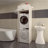 Raft deasupra masinii de spalat, uscator PAL melaminat casmir 67,5x67x210 cm