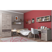 Raft suspendat pal melaminat castan nairobi Jesi 120x23,6x38,4 cm