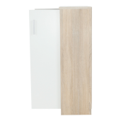 Dulap 2 usi pal stejar sonoma alb Johan 72,5x33,8x115,8 cm
