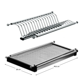 Scurgator vase otel inoxidabil Kapio 49,5x28x6,5 cm