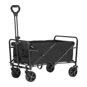 Carucior de gradina pliabil negru Karil 45x73,5x64/87 cm 