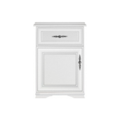 Comoda DTD alb alpin Kentak 54,5x34,5x83 cm