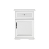 Comoda DTD alb alpin Kentak 54,5x34,5x83 cm
