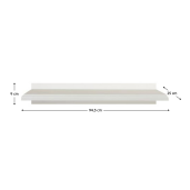 Etajera DTD alb alpin Kentak 94,5x25x9 cm