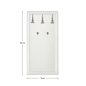 Cuier perete DTD alb alpin Kentak 75x3x144 cm