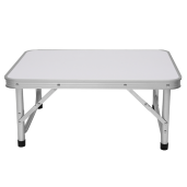 Masa camping pliabila aluminiu mdf alb Kepi 60x45x55 cm