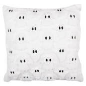 Perna Halloween  Fantome poliester alb negru 45x45x4 cm