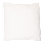 Perna decorativa Margarete poliester alb galben 45x45x4 cm