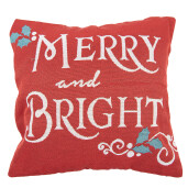 Perna Craciun Merry Bright poliester multicolor 44x44x4 cm