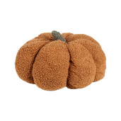 Perna decorativa Dovleac decorativ textil maro 28x18 cm